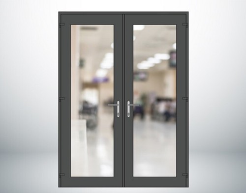 Upvc french door grey - upvc,