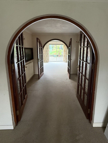 Arched double french door - arched,