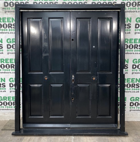 Double timber front doors - double,