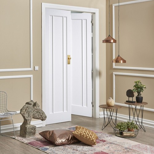 French doors white - doors, primed