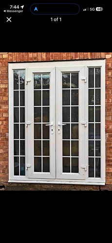 Upvc french doors double - doors,