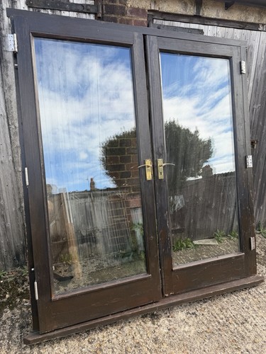 Hardwood french doors set - french,