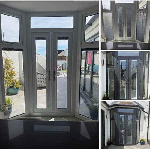 White upvc double - upvc,
