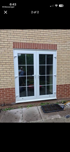 Pvc french doors - w, h