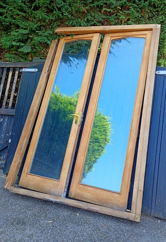 Oak doors frame double - doors, in
