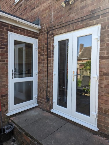Upvc french doors back - upvc,