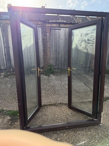 Upvc french doors - rose, h