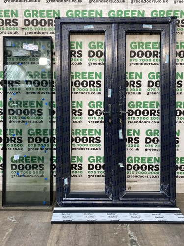 Anthracite grey french doors - grey,