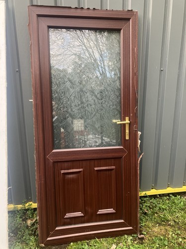 Upvc door used wood - used,