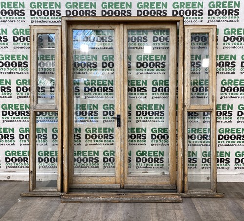 Solid oak french doors - solid, with