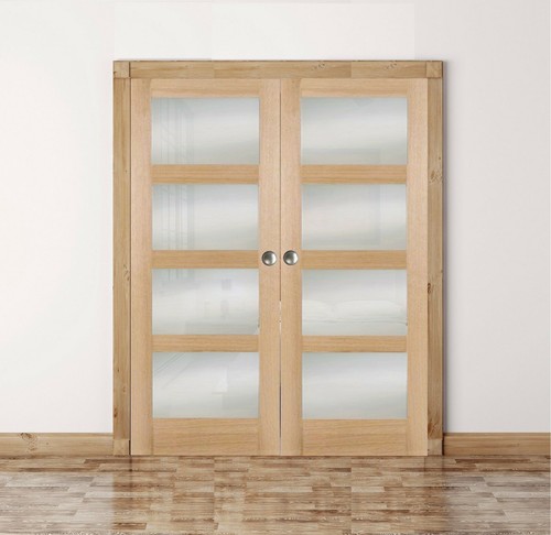 Internal rebated door - , pair